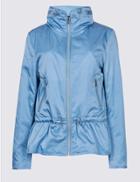 Marks & Spencer Drawstring Waist Anorak Jacket Azure Blue