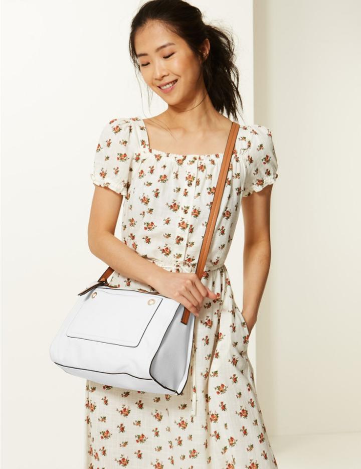 Marks & Spencer Messenger Bag White