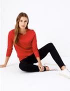 Marks & Spencer Pure Cotton Straight Fit Top Scarlet