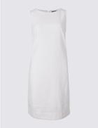 Marks & Spencer Petite Linen Blend Tunic Dress Ivory