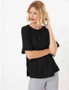 Marks & Spencer Button Detailed Shell Top