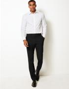 Marks & Spencer Tailored Fit Stretch Trousers Black