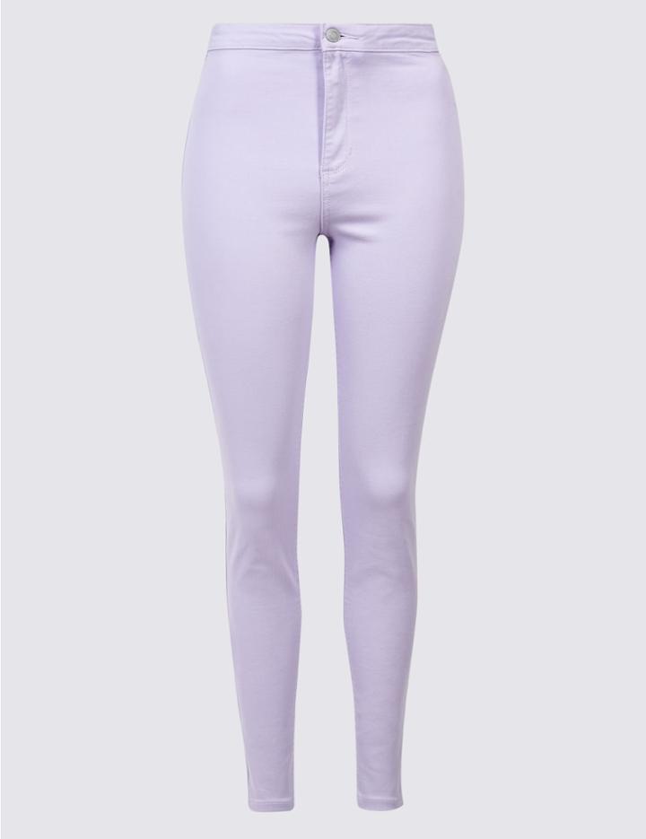 Marks & Spencer High Waist Super Skinny Jeans Lilac