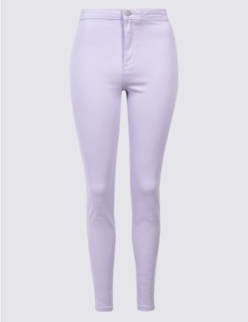 Marks & Spencer High Waist Super Skinny Jeans Lilac