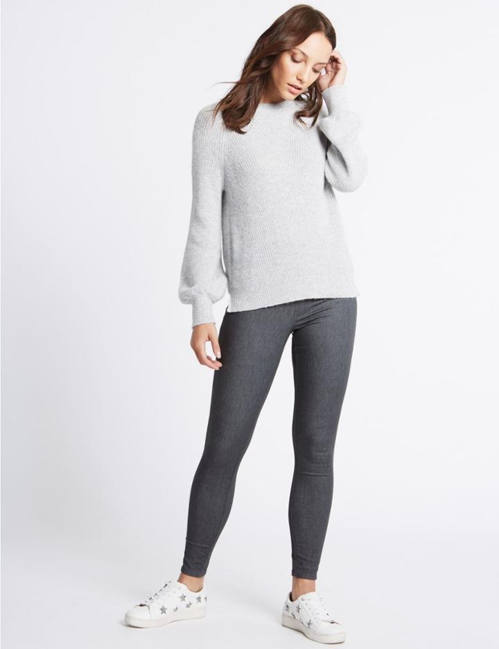Marks & Spencer Cotton Rich Jeggings Dark Grey