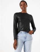 Marks & Spencer Fitted Long Sleeve Top Black
