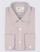 Marks & Spencer Pure Cotton Tailored Fit Shirt Russet