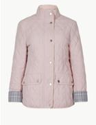 Marks & Spencer Quilted & Padded Jacket Dusted Pink