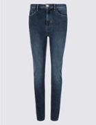 Marks & Spencer Roma Rise Skinny Leg Jeans Medium Blue