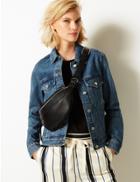 Marks & Spencer Faux Leather Bum Bag Black C