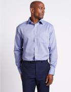 Marks & Spencer 2 Pack Easy To Iron Regular Fit Shirts Blue
