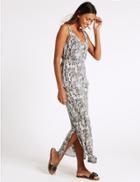 Marks & Spencer Printed Maxi Dress Ivory Mix