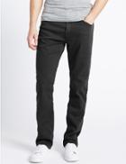 Marks & Spencer Straight Fit Stretch Jeans Grey