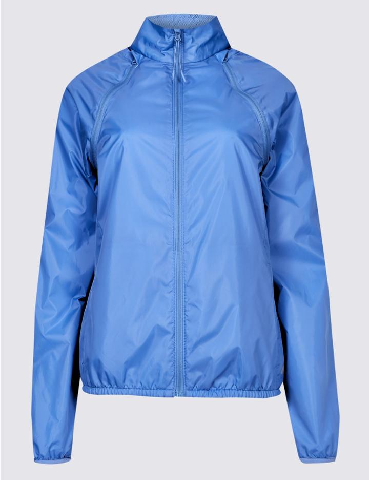 Marks & Spencer Quick Dry Long Sleeve Jacket Cornflower