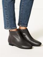 Marks & Spencer Leather Ankle Boots Grey Mix