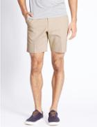 Marks & Spencer Tailored Fit Pure Cotton Shorts Natural Mix