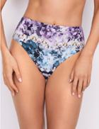 Marks & Spencer Ombre Print High Waisted Bikini Bottoms Lilac Mix