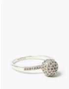 Marks & Spencer Silver Plated Sparkle Mini Ball Ring Silver Mix