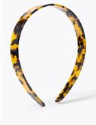 Marks & Spencer Resin Multicoloured Alice Hair Band Brown Mix