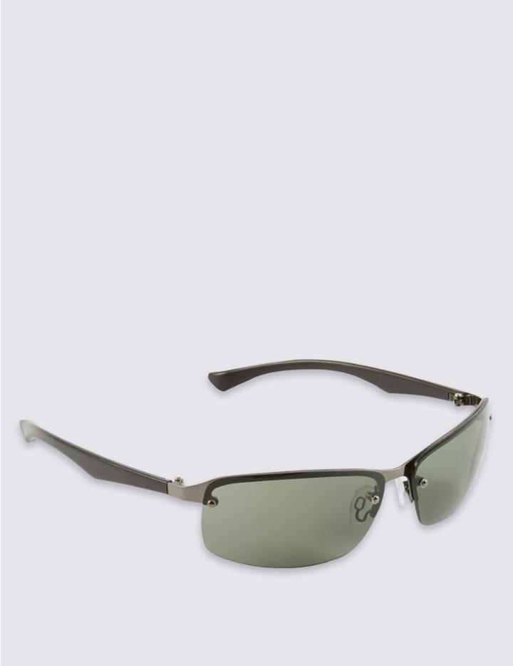 Marks & Spencer Semi Rimless Sunglasses Black