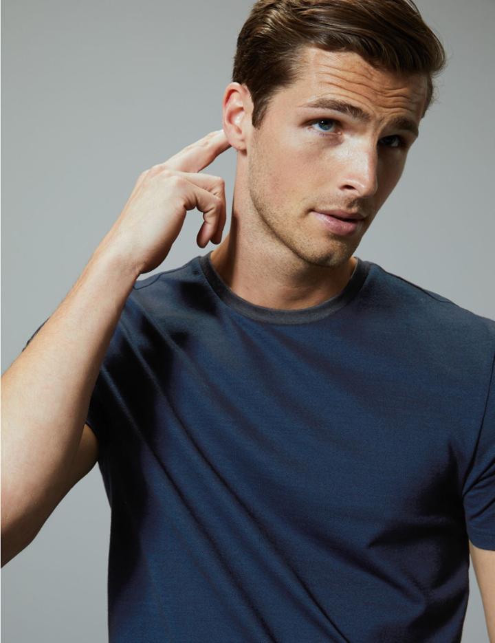 Marks & Spencer Premium Cotton T-shirt Marine