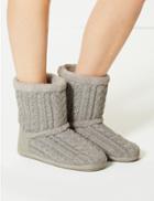 Marks & Spencer Cable Knit Slipper Boots