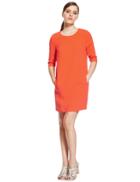 Marks & Spencer Petite Panelled Shift Dress Orange