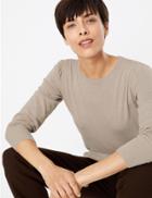 Marks & Spencer Gathered Shoulder Jumper Neutral
