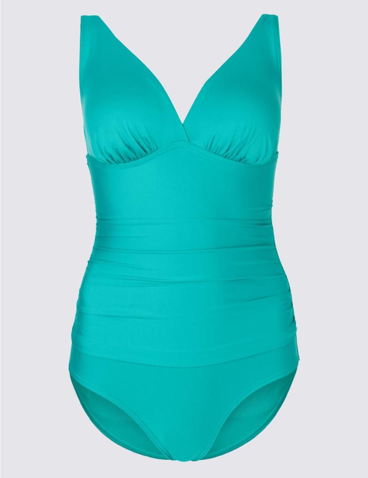 Marks & Spencer Fuller Bust Non-wired Swimsuit Aqua
