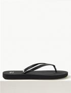 Marks & Spencer Open Toe Glitter Flip-flops Sandals Black