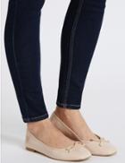 Marks & Spencer Bow Pumps With Insolia Flex&reg; Nude