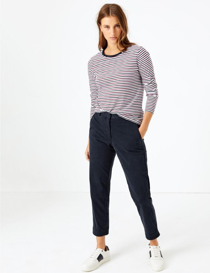 Marks & Spencer Cotton Rich Tapered Leg Chinos