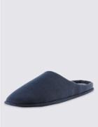Marks & Spencer Freshfeet&trade; Mule Slippers With Silver Technology Navy