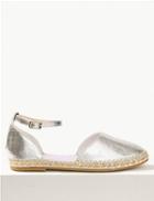 Marks & Spencer Two Part Espadrilles Silver