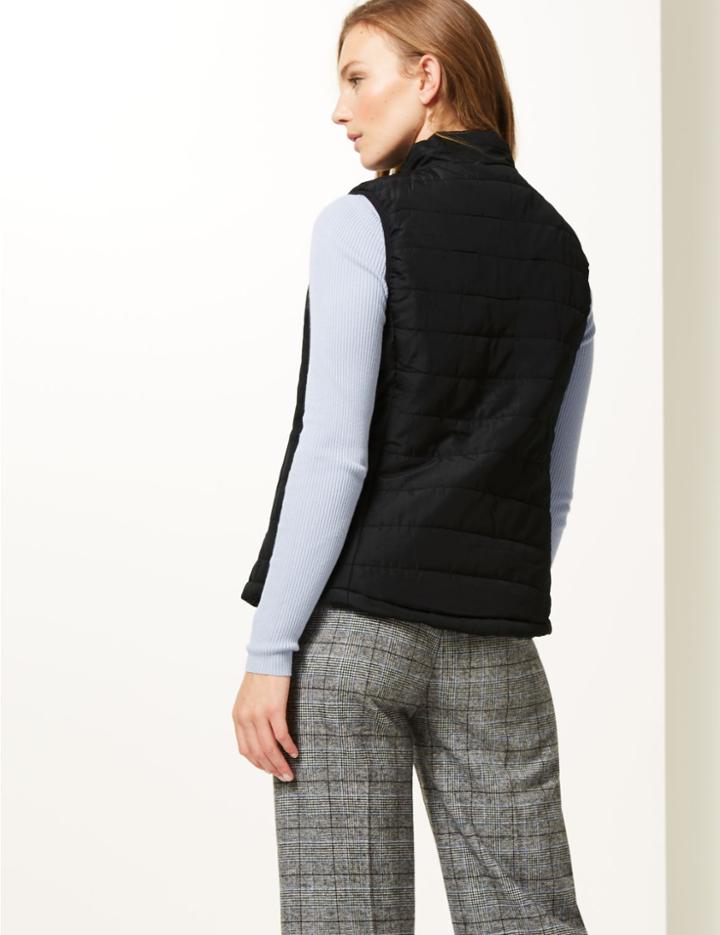 Marks & Spencer Padded & Quilted Gilet Black