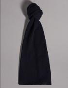 Marks & Spencer Pure Cashmere Scarf Navy