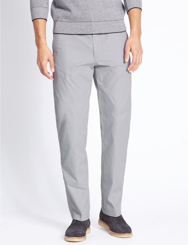Marks & Spencer Regular Fit Chinos Light Grey