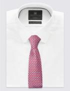 Marks & Spencer Pure Silk Printed Tie Red
