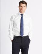 Marks & Spencer Tailored Fit Cutaway Collar Double Cuff Shirt White
