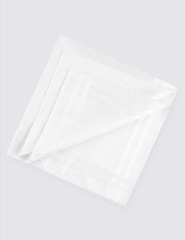 Marks & Spencer 7 Pack Supima&reg; Cotton Handkerchiefs White