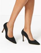 Marks & Spencer Suede Curved Side Stiletto Court Shoes