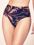 Marks & Spencer Floral Printed High Waisted Pant Blue Mix