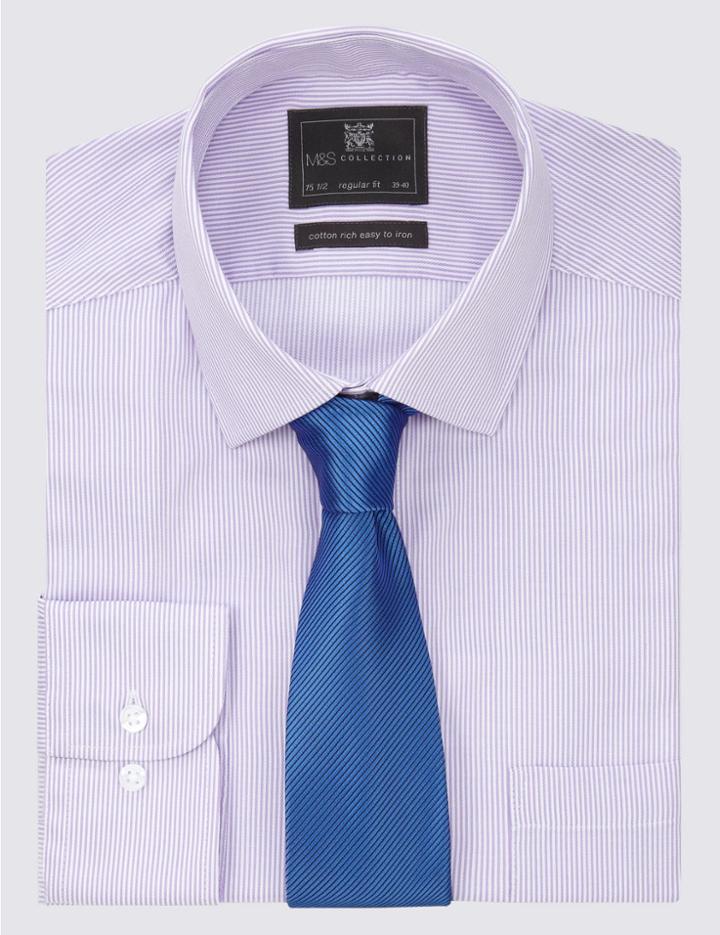 Marks & Spencer Twill Tie Light Grey