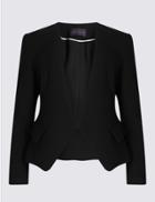 Marks & Spencer Petite Collarless Jacket Black