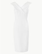 Marks & Spencer Petite Short Sleeve Bodycon Dress White