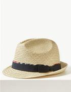Marks & Spencer Handwoven Trilby Hat Cream