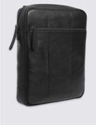 Marks & Spencer Pebble Grain Leather Cross Body Bag Black