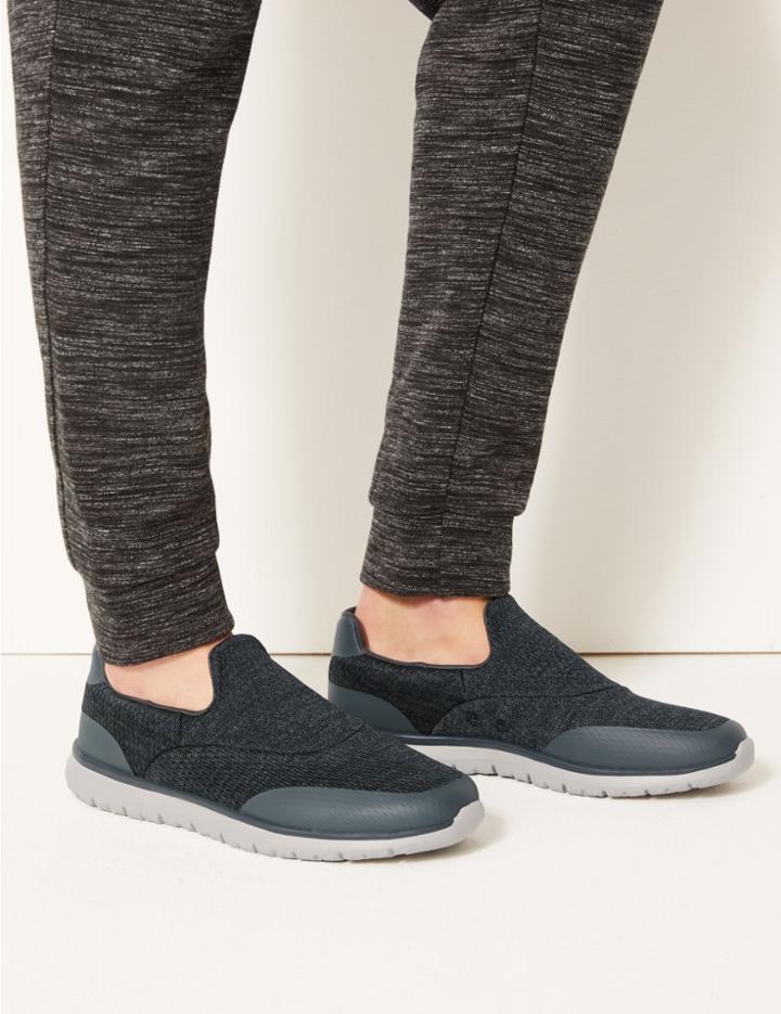 Marks & Spencer Slip-on Shoes Dark Grey Mix