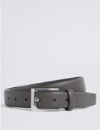 Marks & Spencer Rectangular Buckle Smart Belt Grey