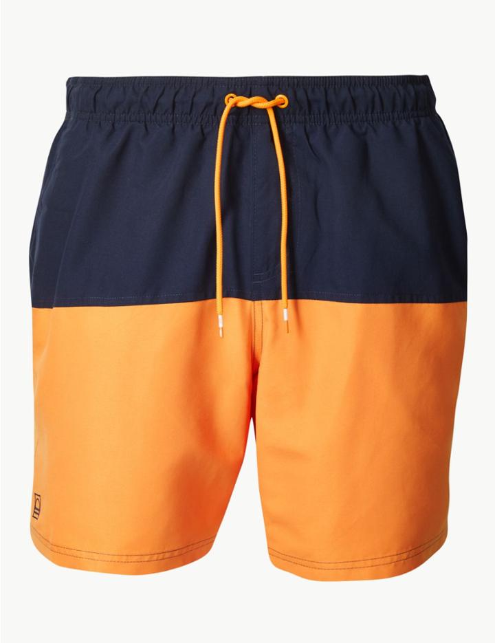 Marks & Spencer Quick Dry Swim Shorts Gold Mix